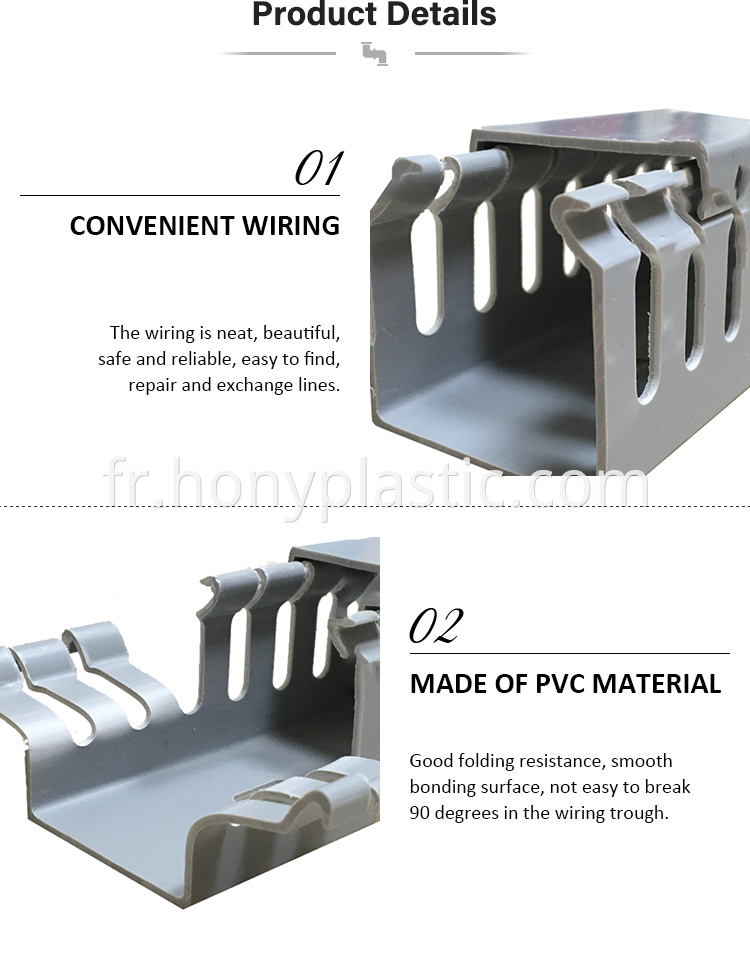 PVC Rectangular Cable Protection Slot -3